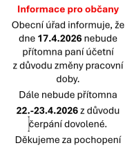 nepřítomnost účetní