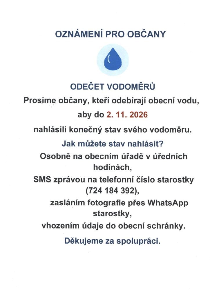 Odečet vody